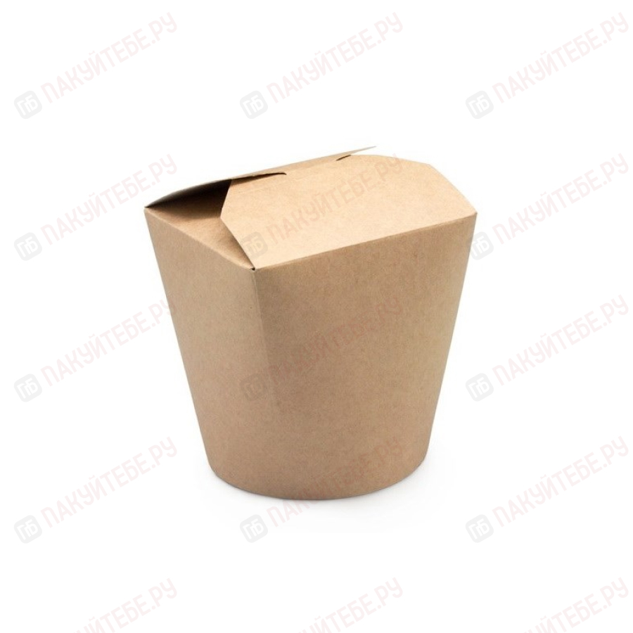 Контейнер бумажный WOK (450мл, крафт, упак. 50шт)