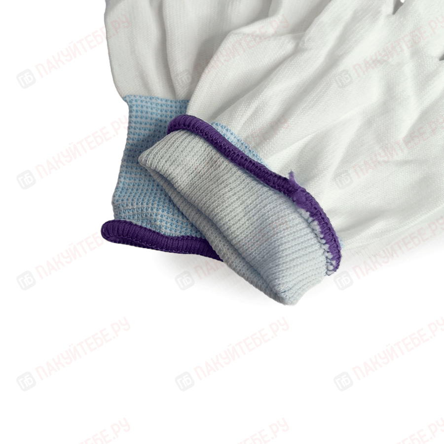 Перчатки нейлон, белые