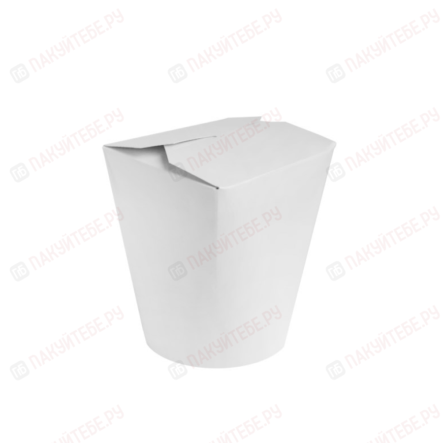 Контейнер бумажный WOK (450мл, белый, упак. 50шт)