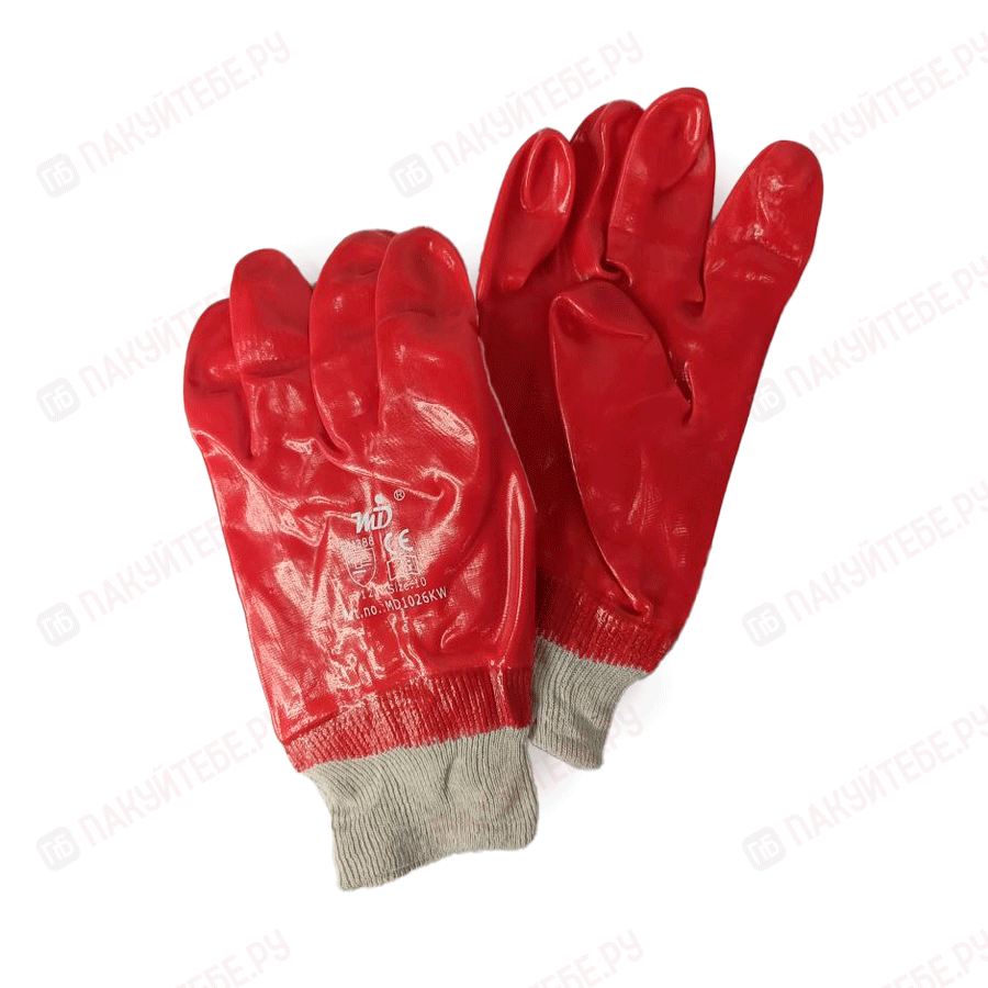 Перчатки хб облитые ПВХ полностью