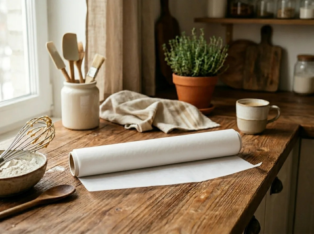 Пергамент на кухонном столе