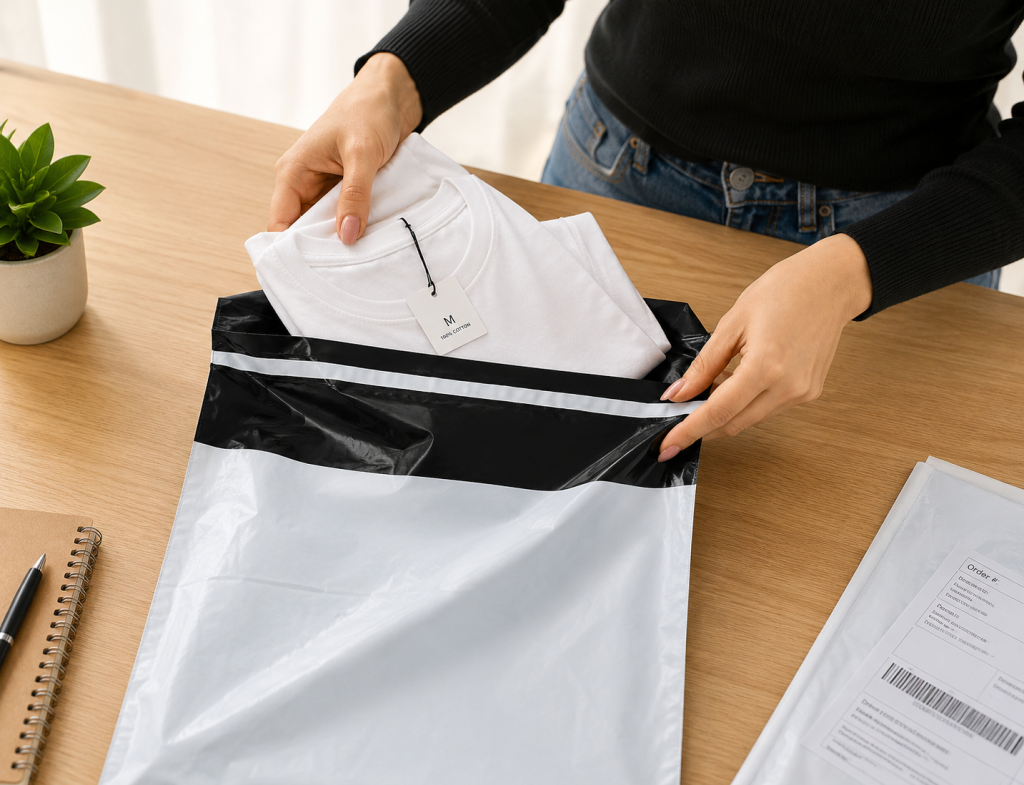 Использование курьерских пакетов в упаковке товаров для e-commerce