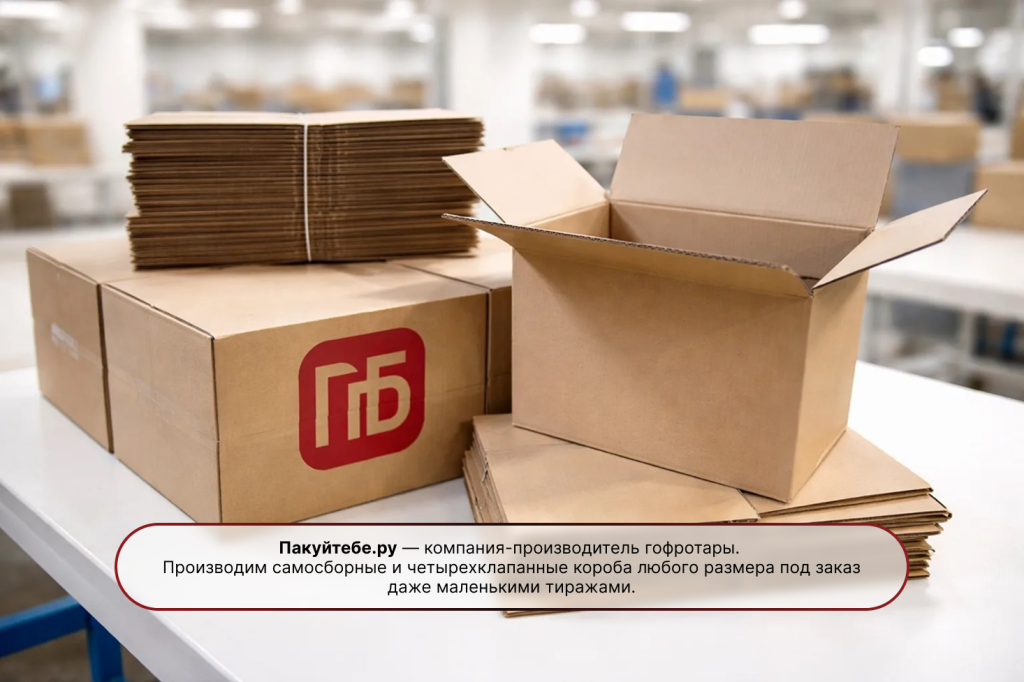 Компания Пакуйтебе.ру - производитель гофроупаковки